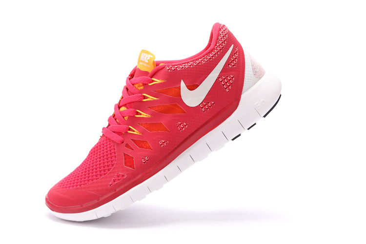 Nouveau Nike Free 5.0 plus les hommes de jaune o blanc rouge chaussures de course (2)